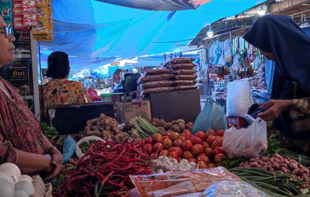 Harga Cabai di Pusat Pasar Sidikalang Berangsur Naik