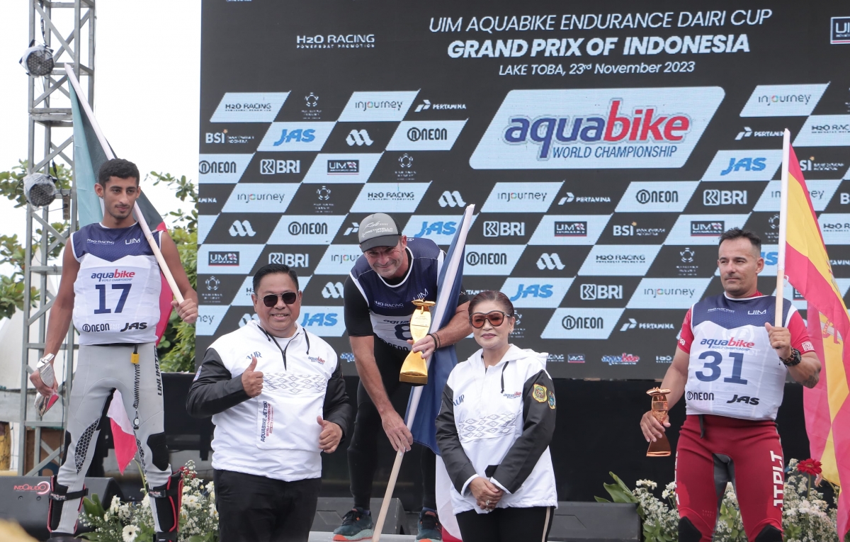 Pembalap Dunia Puji Gelaran Aquabike Jetski World Championship di Tao Silalahi Dairi