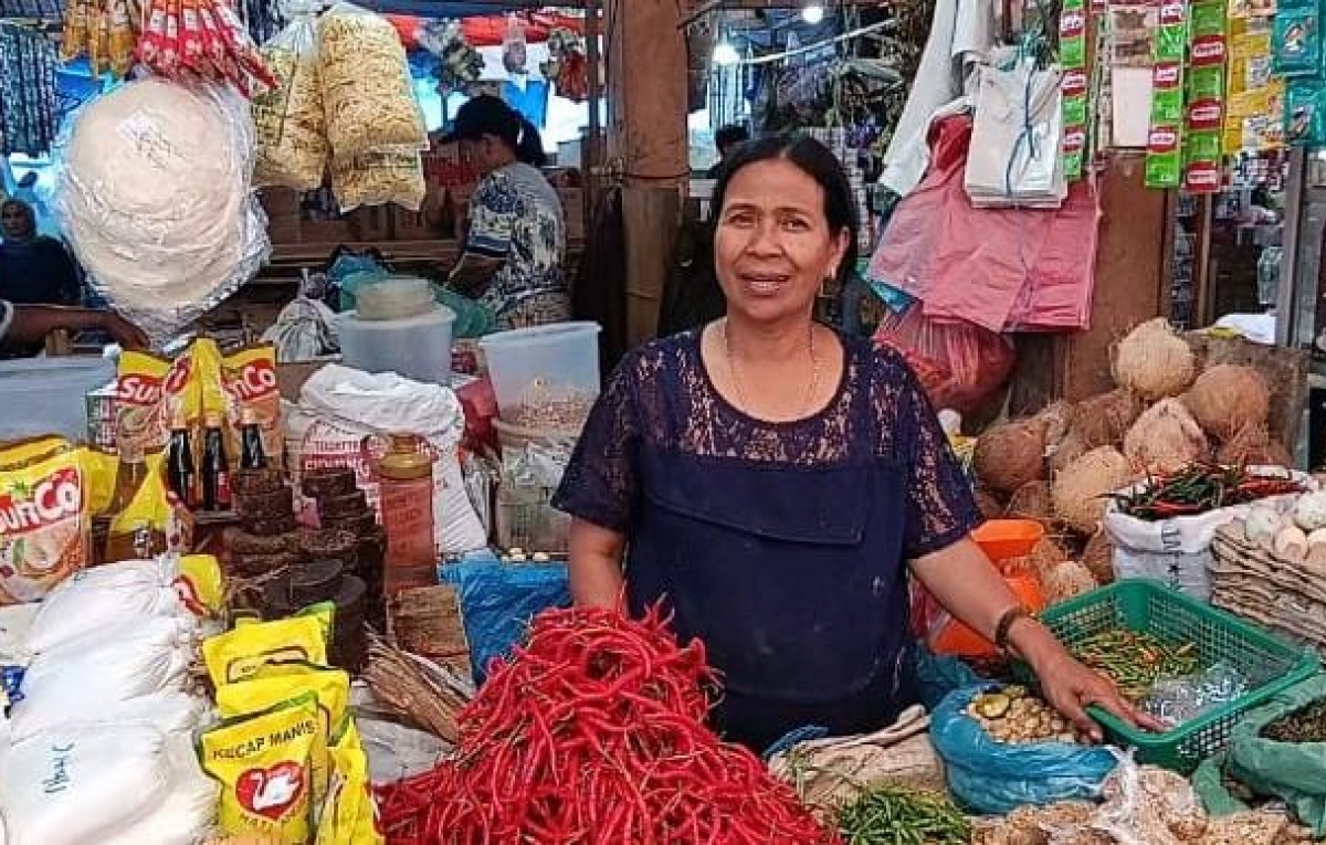 Harga Beras di Pusat Pasar Sidikalang Turun, Kebutuhan Pokok Lainya Stabil